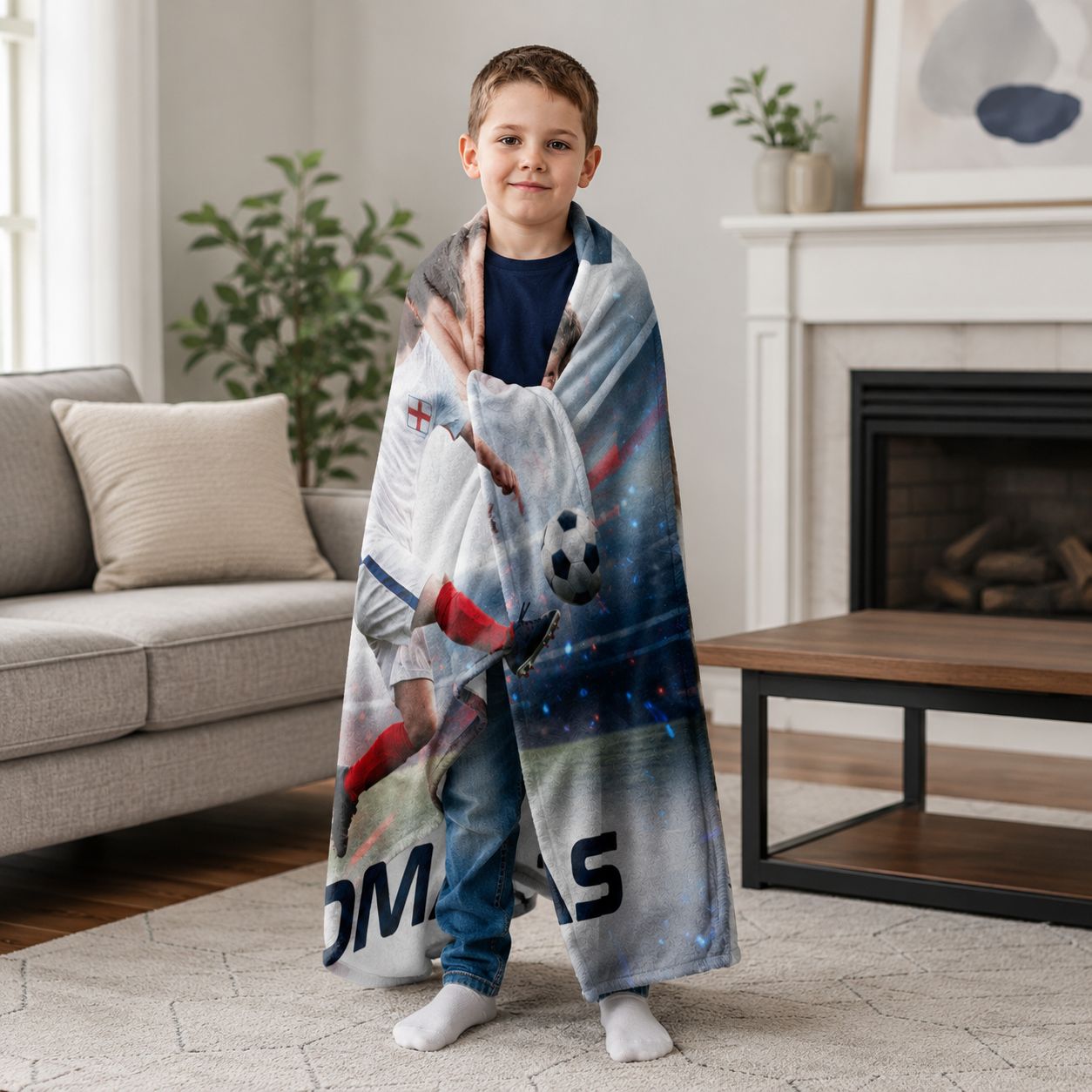 Soccer National Team Realistic Poster Personalised Blanket