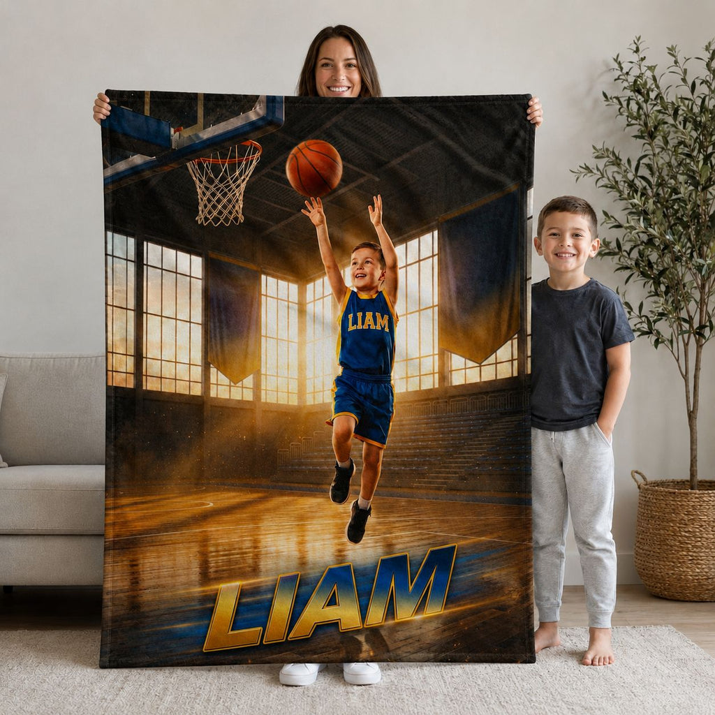 Favorite Sports Highlights Realistic Personalized Blanket