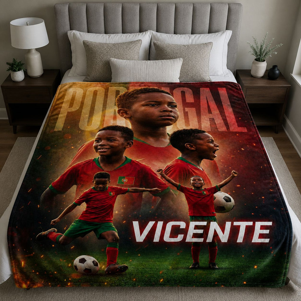 Soccer National Team Realistic Poster Personalised Blanket