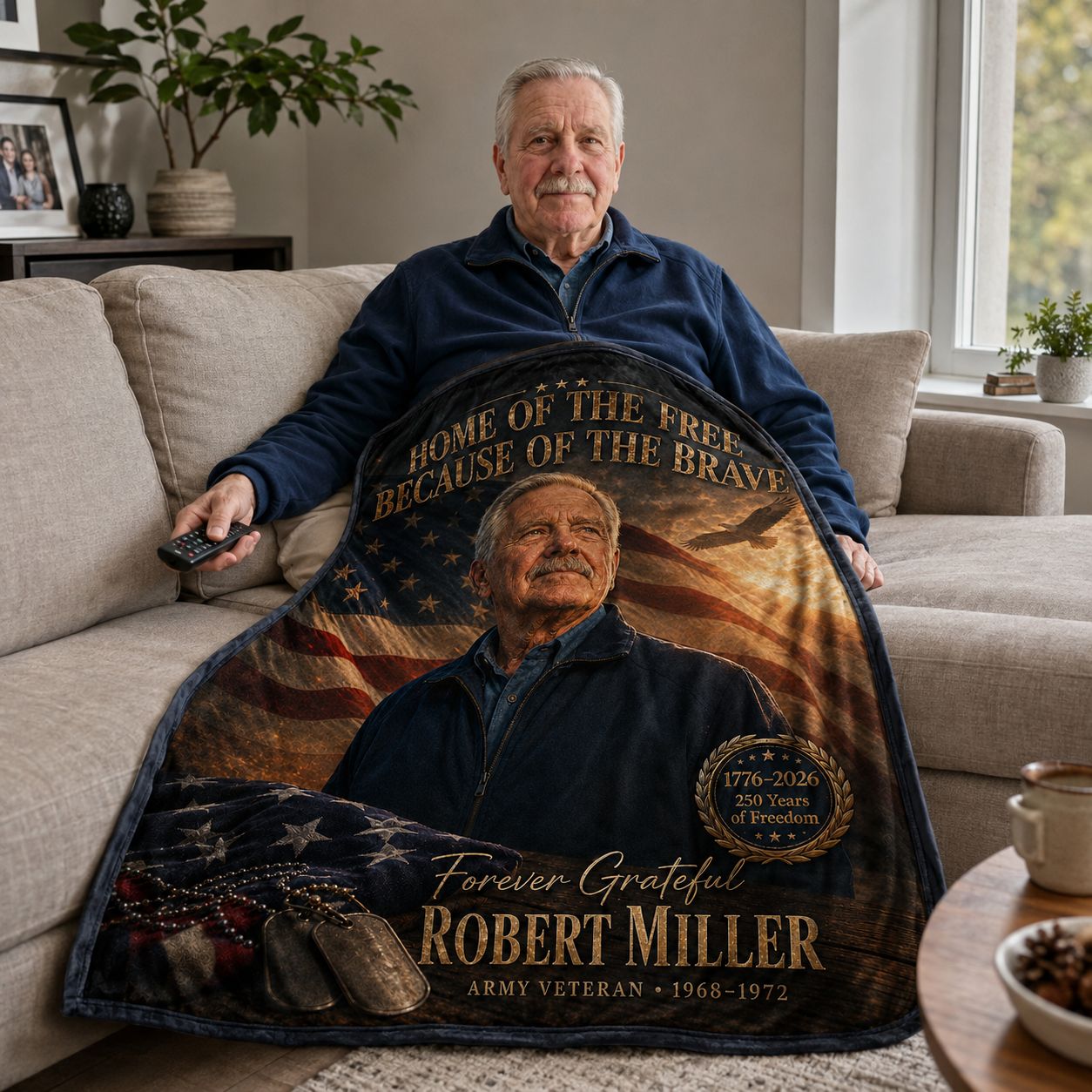 Veteran Tribute Personalised Blanket