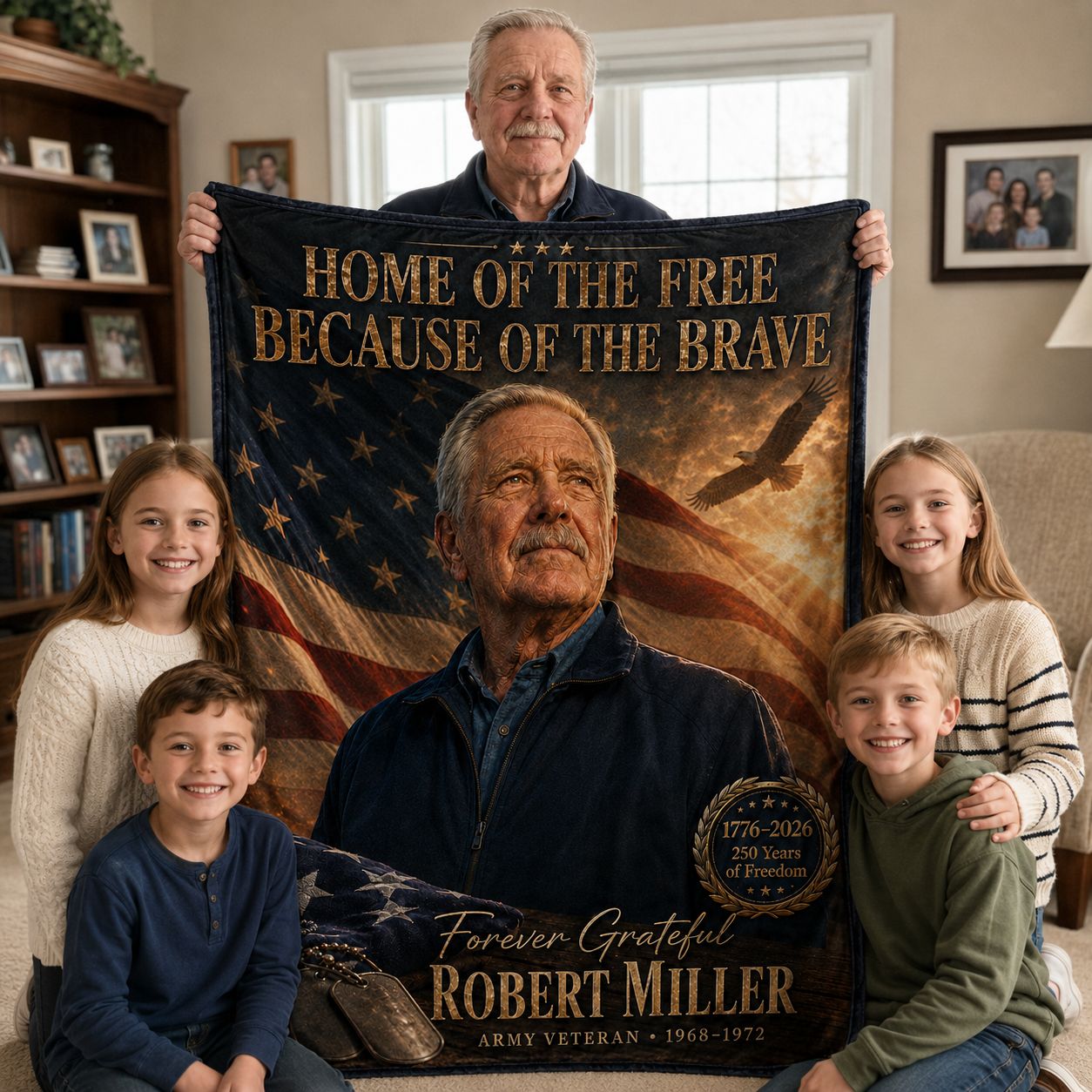 Veteran Tribute Personalised Blanket
