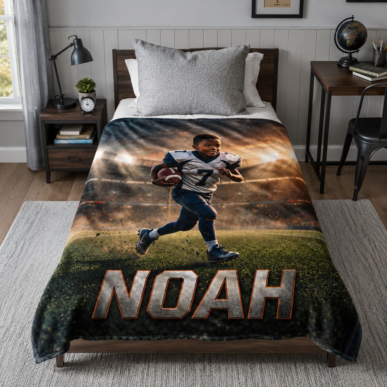 Favorite Sports Highlights Realistic Personalized Blanket