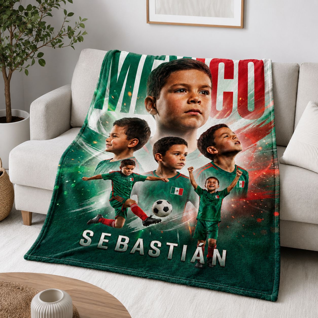 Soccer National Team Realistic Poster Personalised Blanket