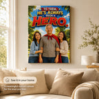 Super Hero Dad Personalised Canvas