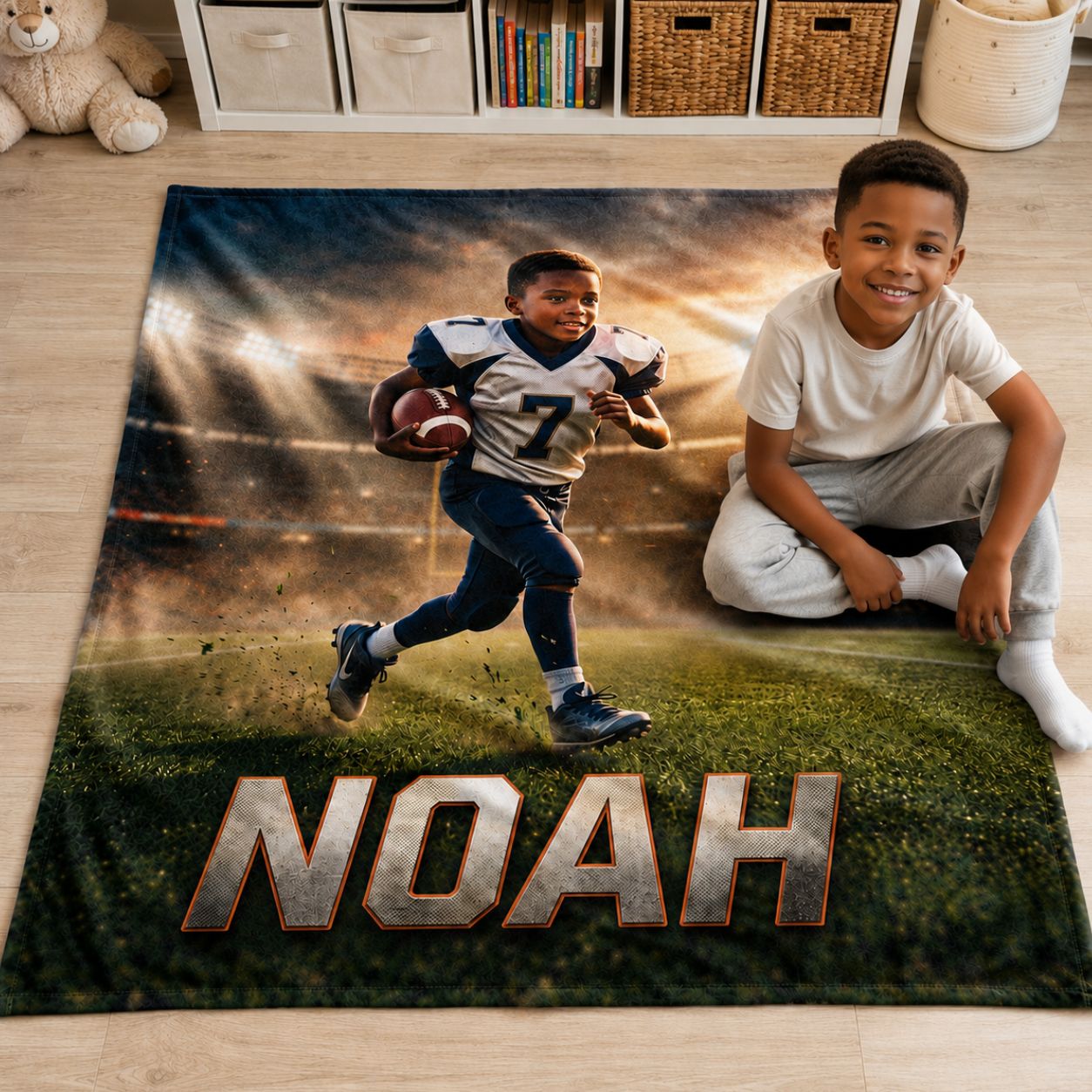 Favorite Sports Highlights Realistic Personalized Blanket