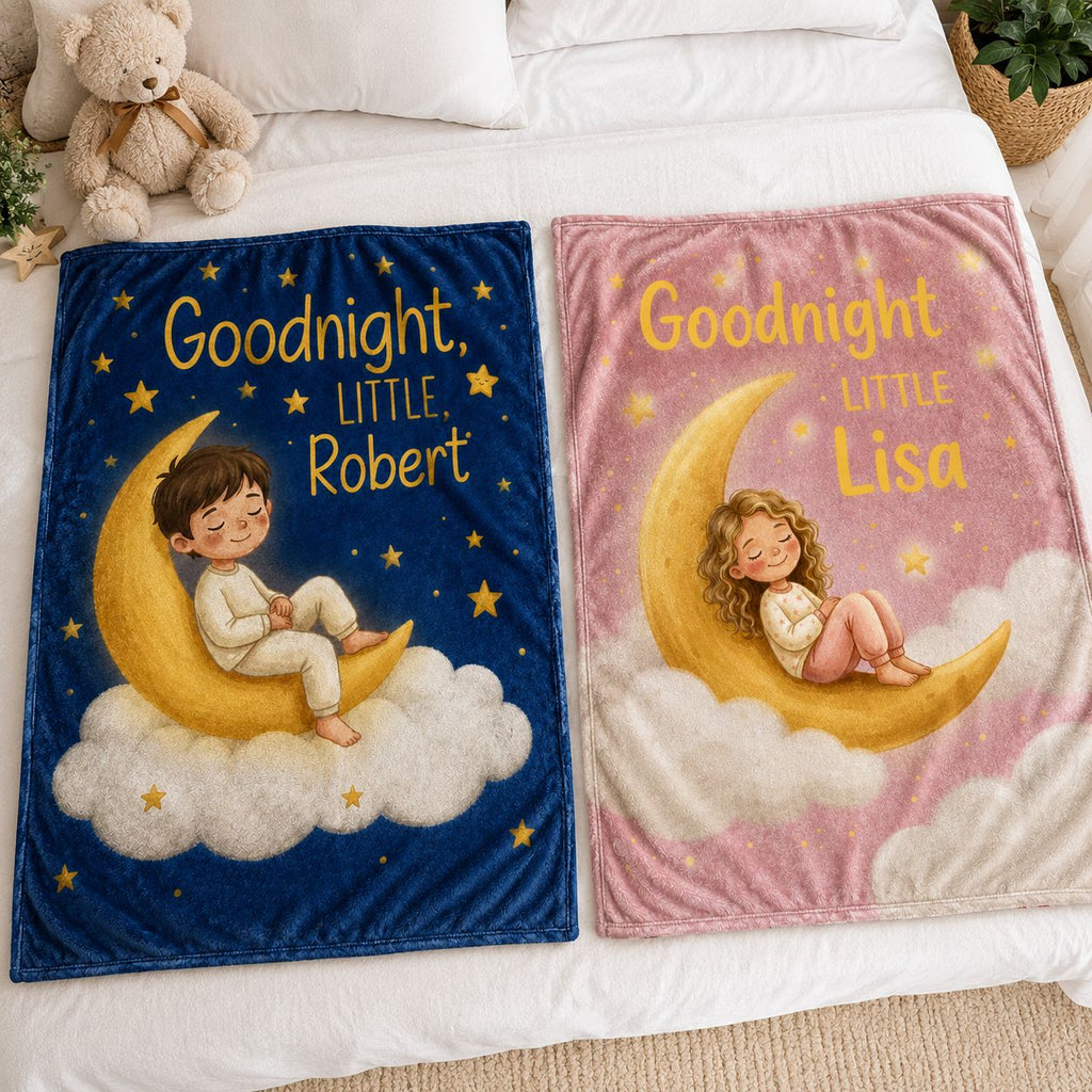 Goodnight Little Dreamer Personalized Blanket