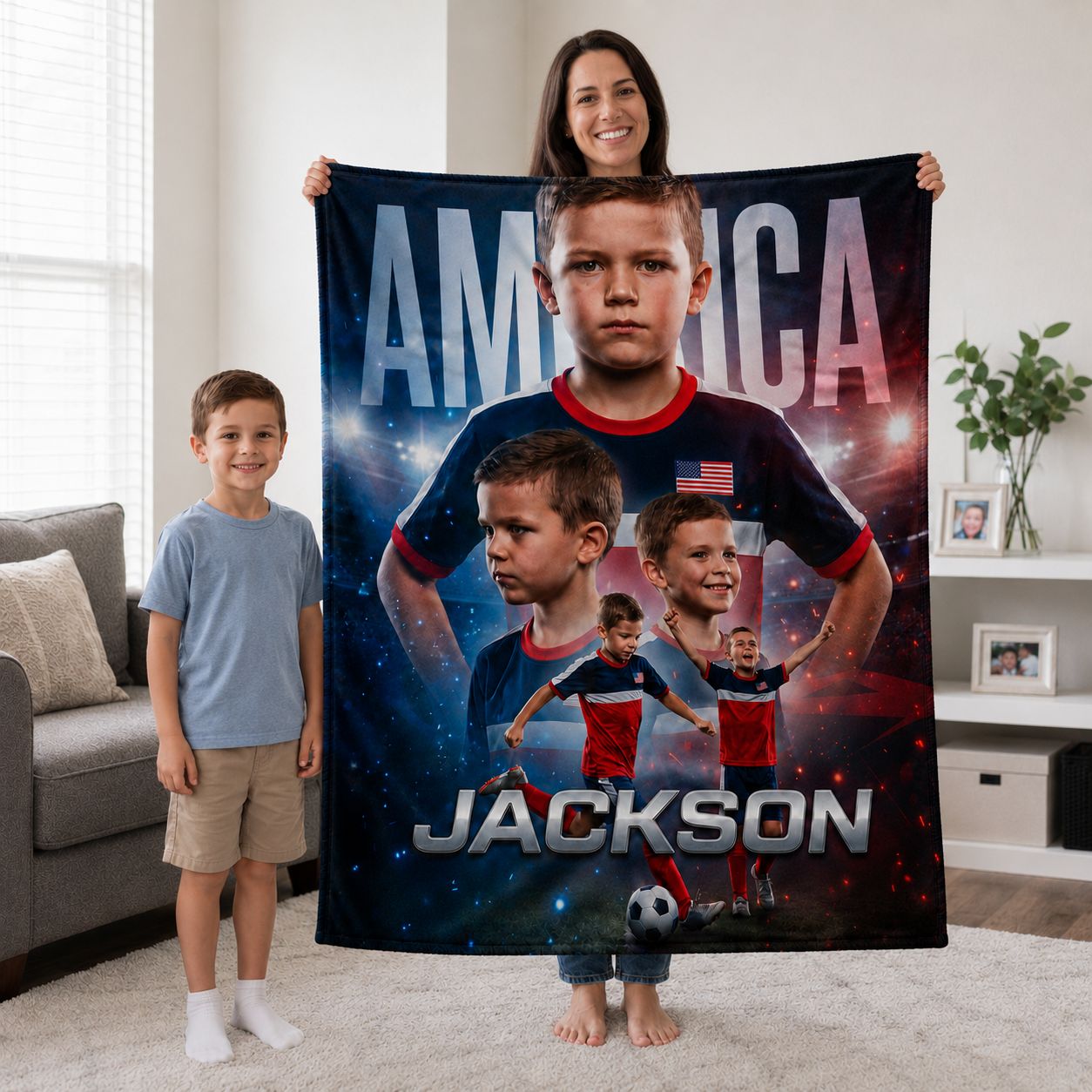 Soccer National Team Realistic Poster Personalised Blanket