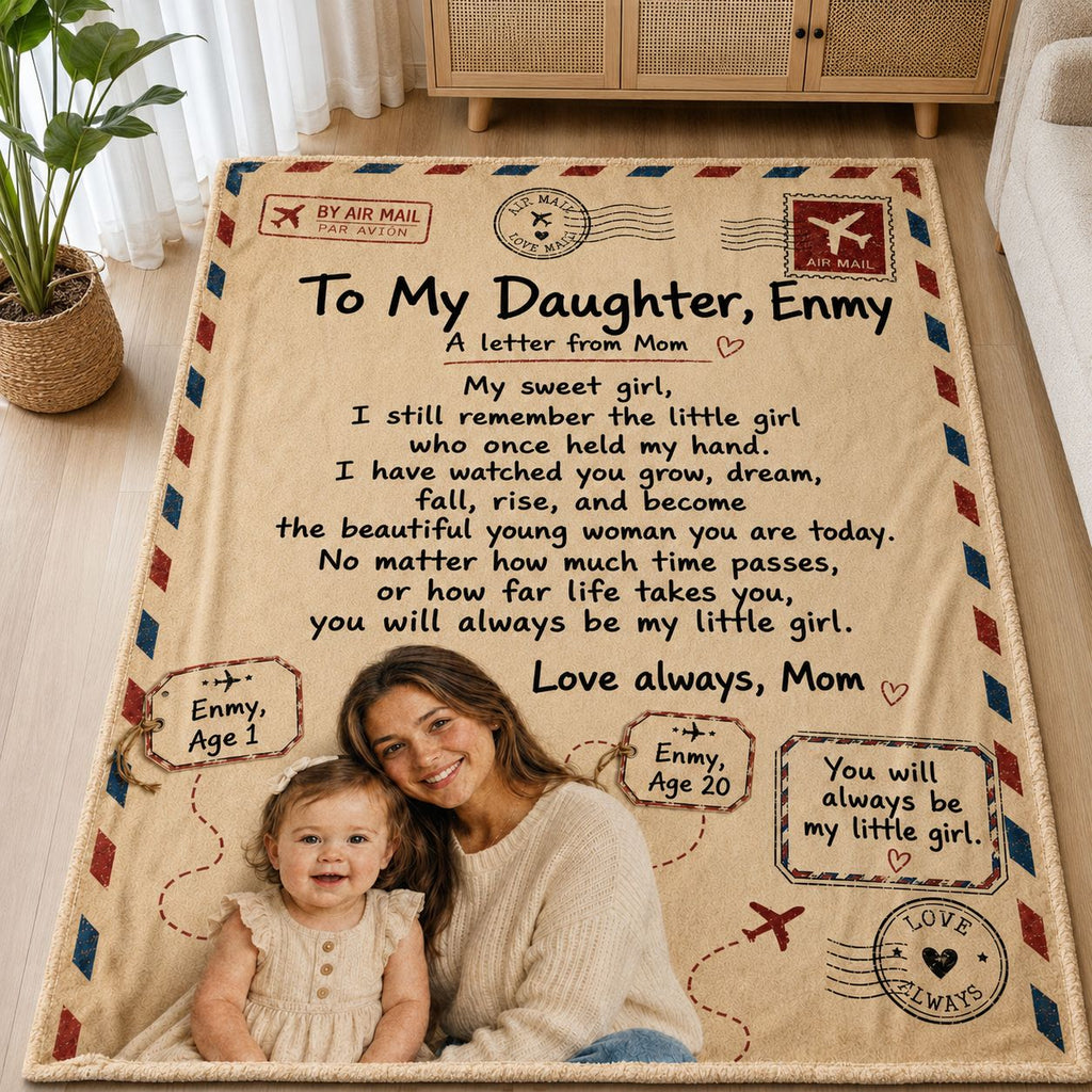 Letter To My Grown Daughter Personalised Blanket