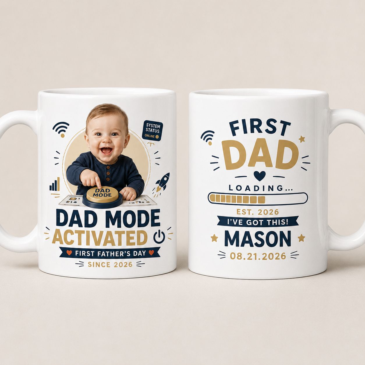 Dad Mode Activated Personalized Mug