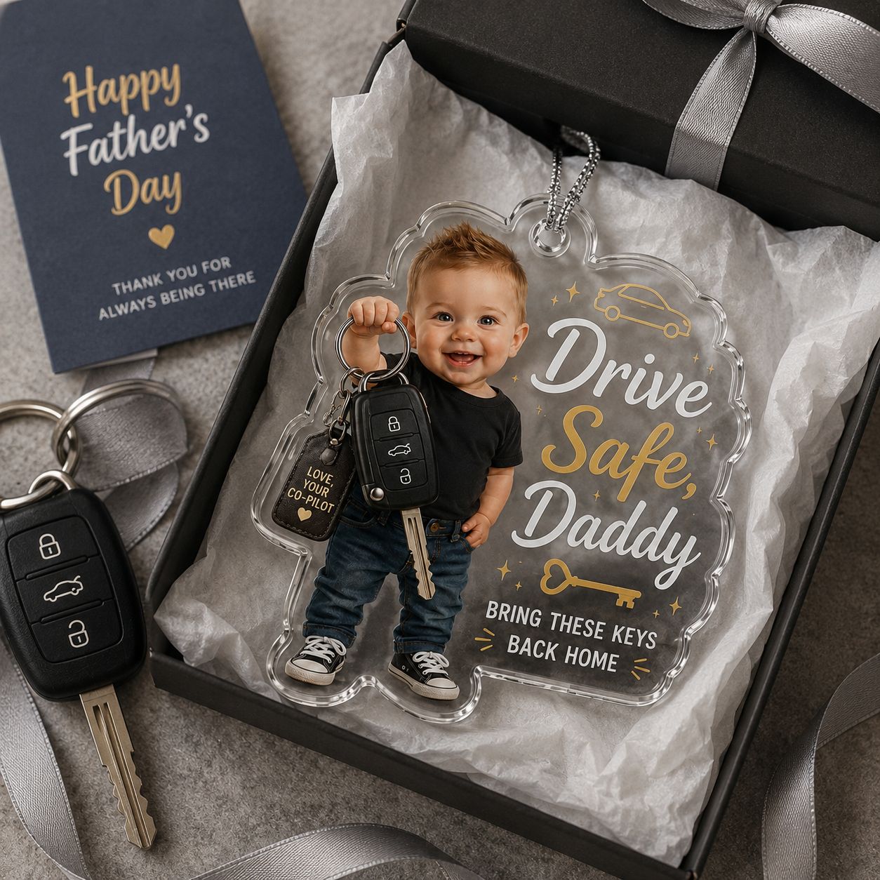 Dad, Bring Key Home Personalized Acrylic Ornament