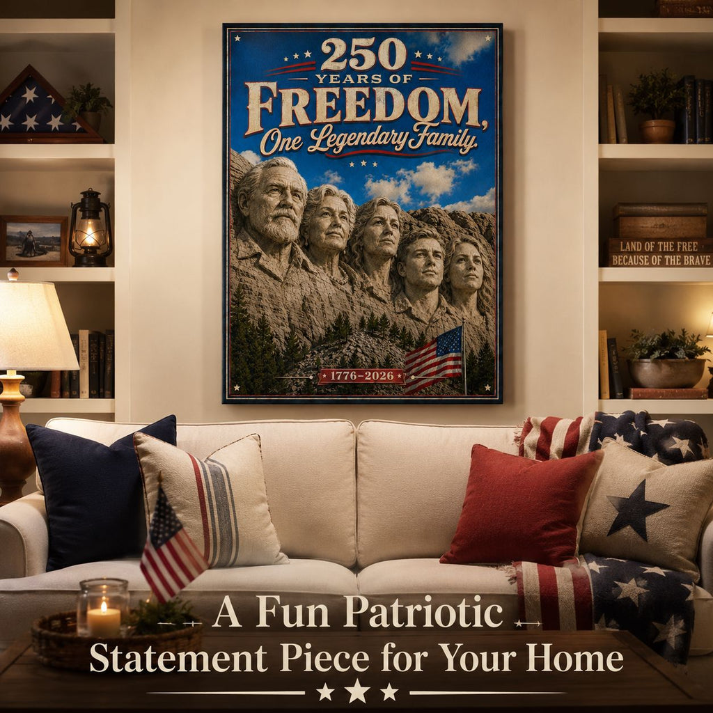 250 Years of Freedom Personalized Family Canvas