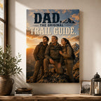 Dad, The Original Trail Guide Personalised Canvas
