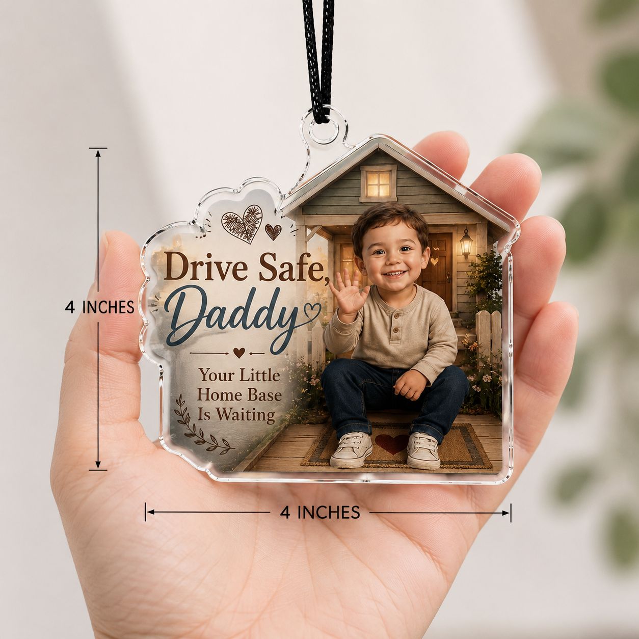Safe Drive Baby at Home Personalized Acrylic Ornament
