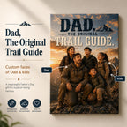 Dad, The Original Trail Guide Personalised Canvas