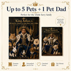 Royal Pet Dad Personalised Canvas