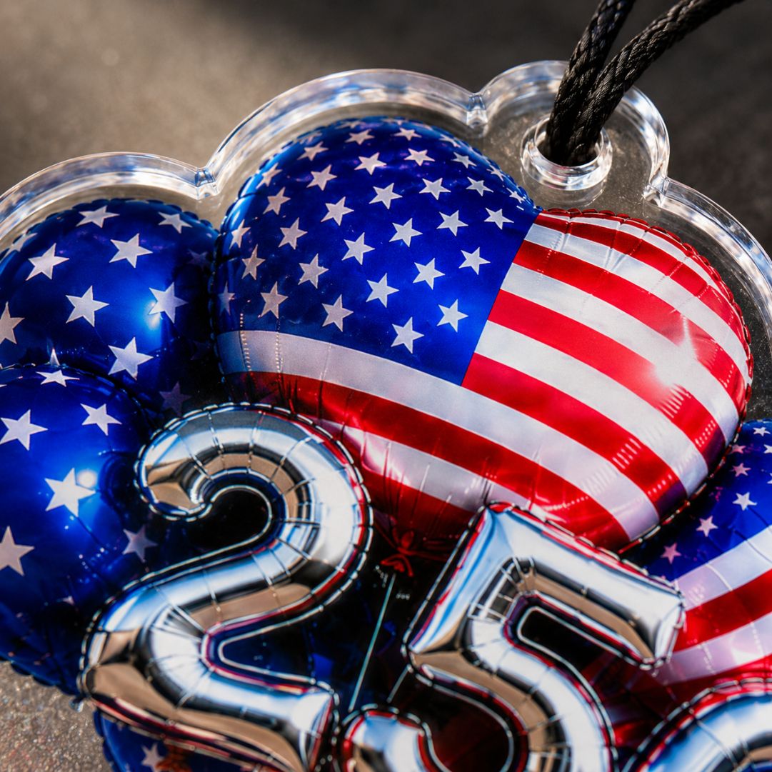 Personalized America 250 Family Car Hanging Ornament