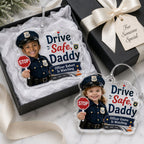 Baby Officer - Dad's Safe Drive  Personalized Acrylic Ornament
