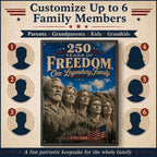 250 Years of Freedom Personalized Family Canvas