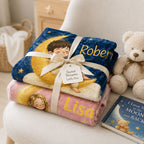 Goodnight Little Dreamer Personalized Blanket