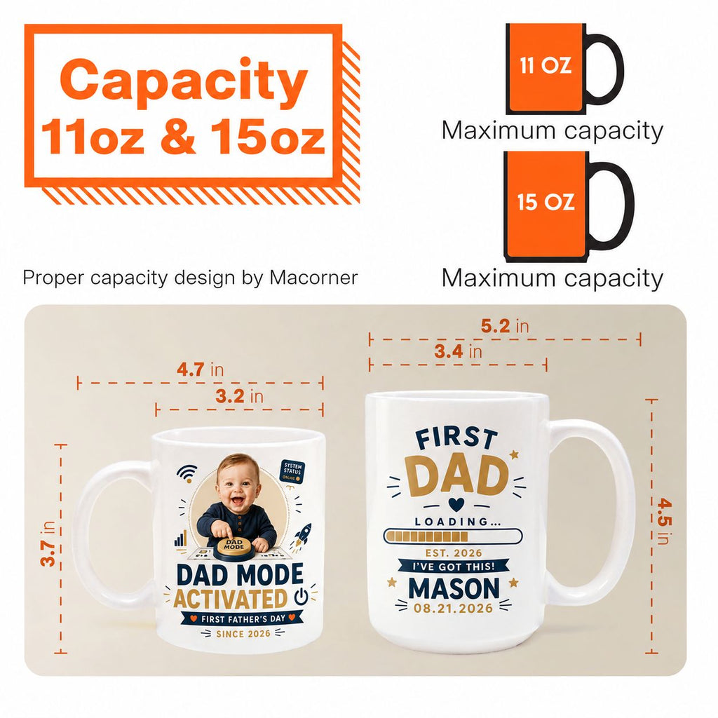 Dad Mode Activated Personalized Mug