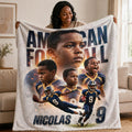 Sports Player Realistic Poster Personalized Blanket
