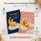Goodnight Little Dreamer Personalized Blanket