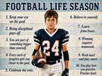 Personalized Football Life Season Canvas