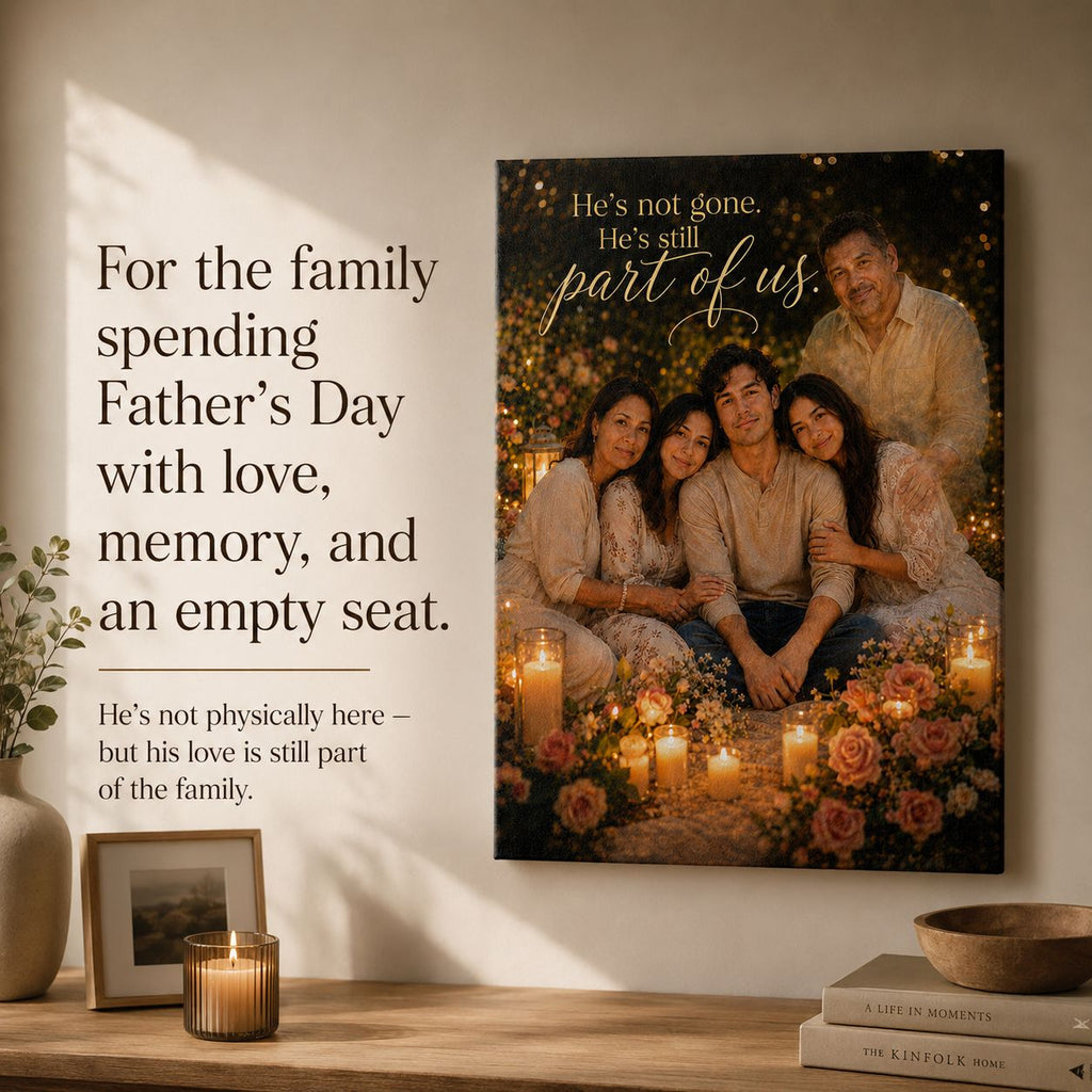 He’s Still With Us Personalised Canvas