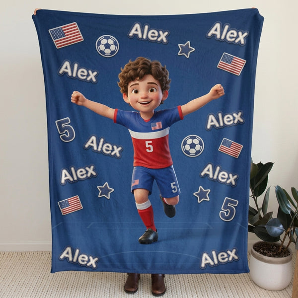 The National Team Pose Personalized Blanket