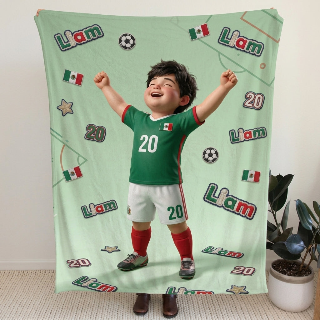 The National Team Pose Personalized Blanket