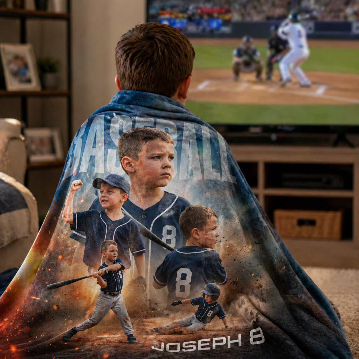 Sports Player Realistic Poster Personalized Blanket