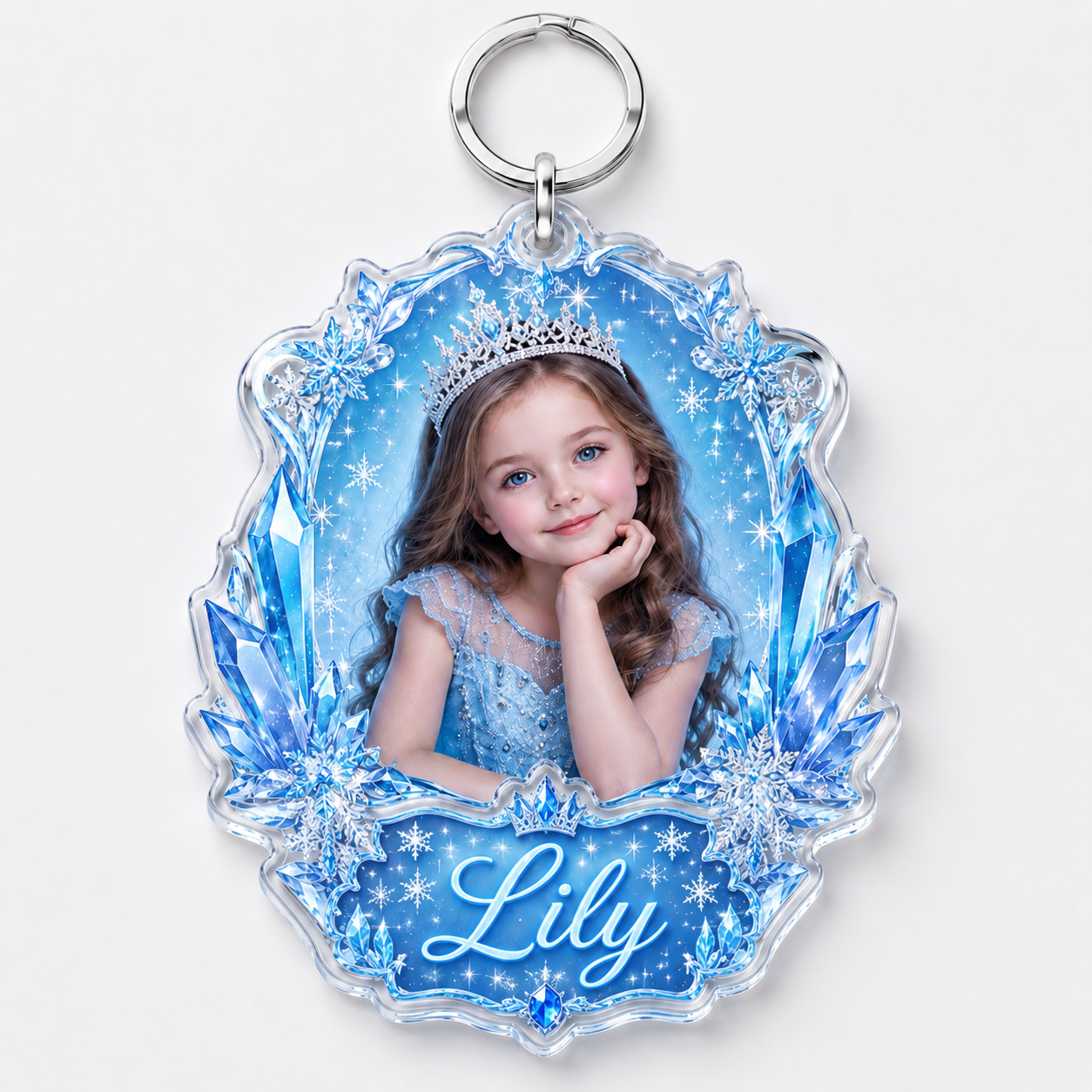 Ice Princess Personalized Key Chain