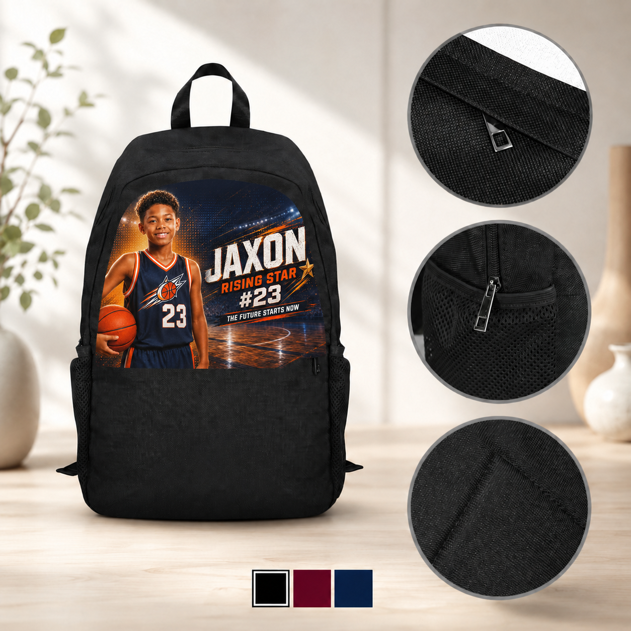 Custom Basketball Rising Star Casual Backpack