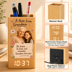 Personalized A Note from Grandma Bamboo Pen Holder