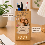Personalized A Note from Grandma Bamboo Pen Holder