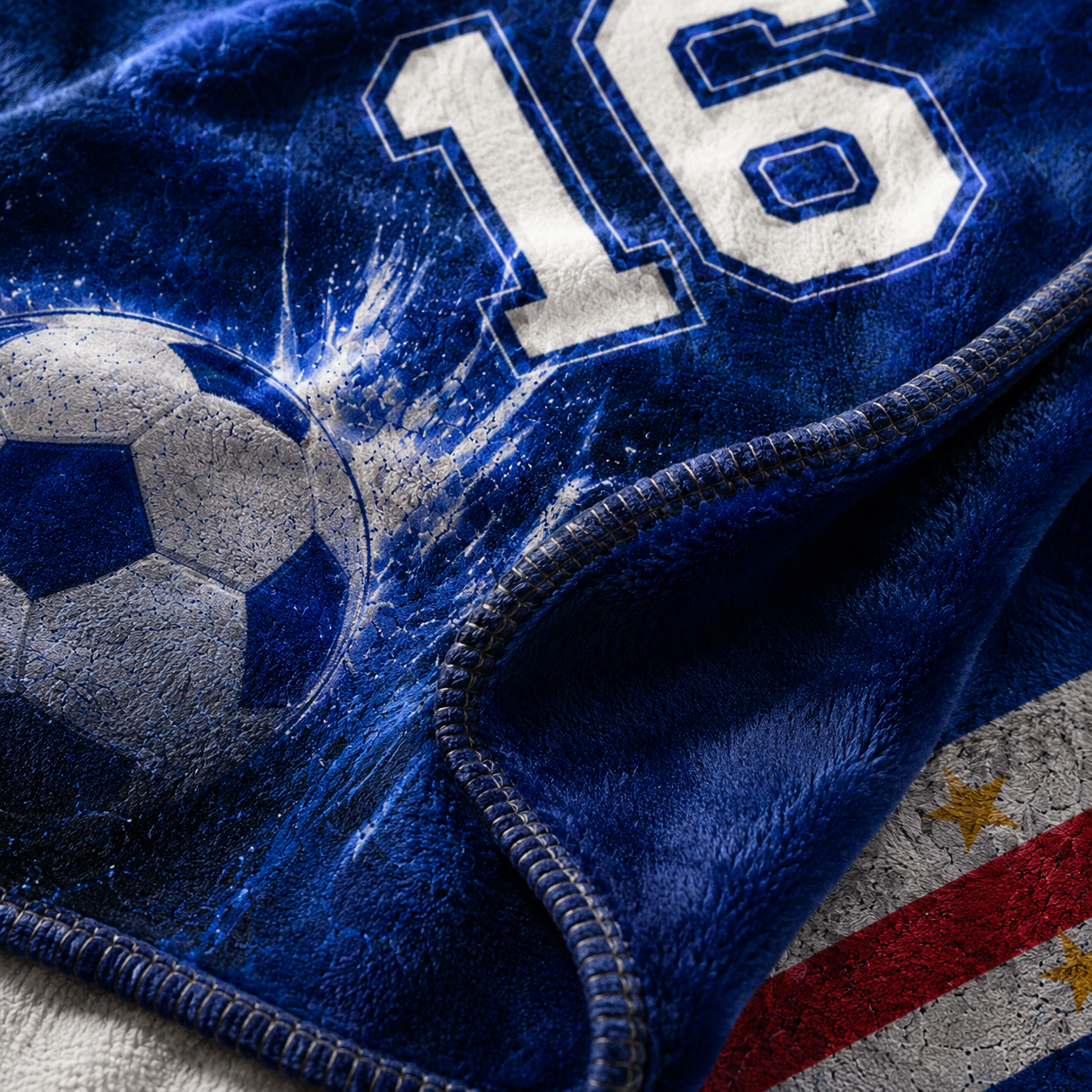 Personalized Cape Verde Soccer Blanket