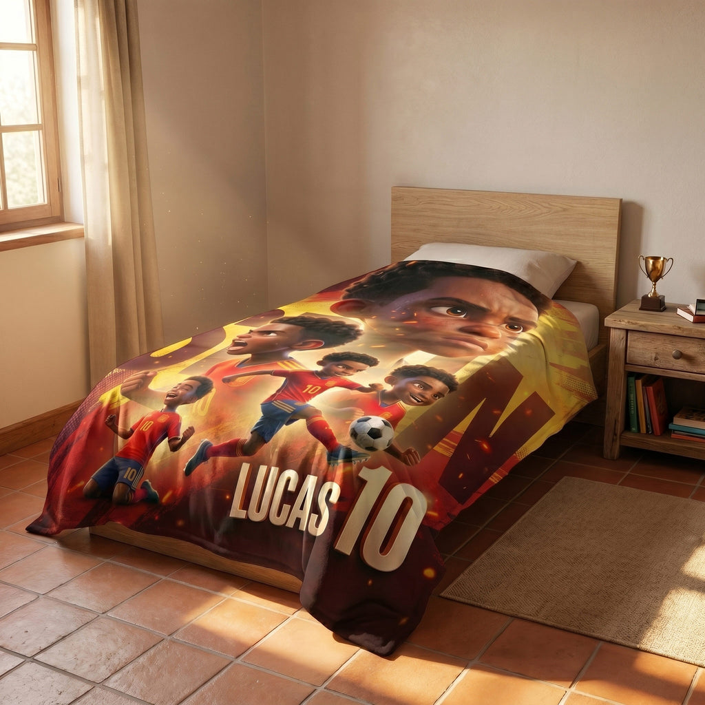 National Team Player Poster Personalised Blanket