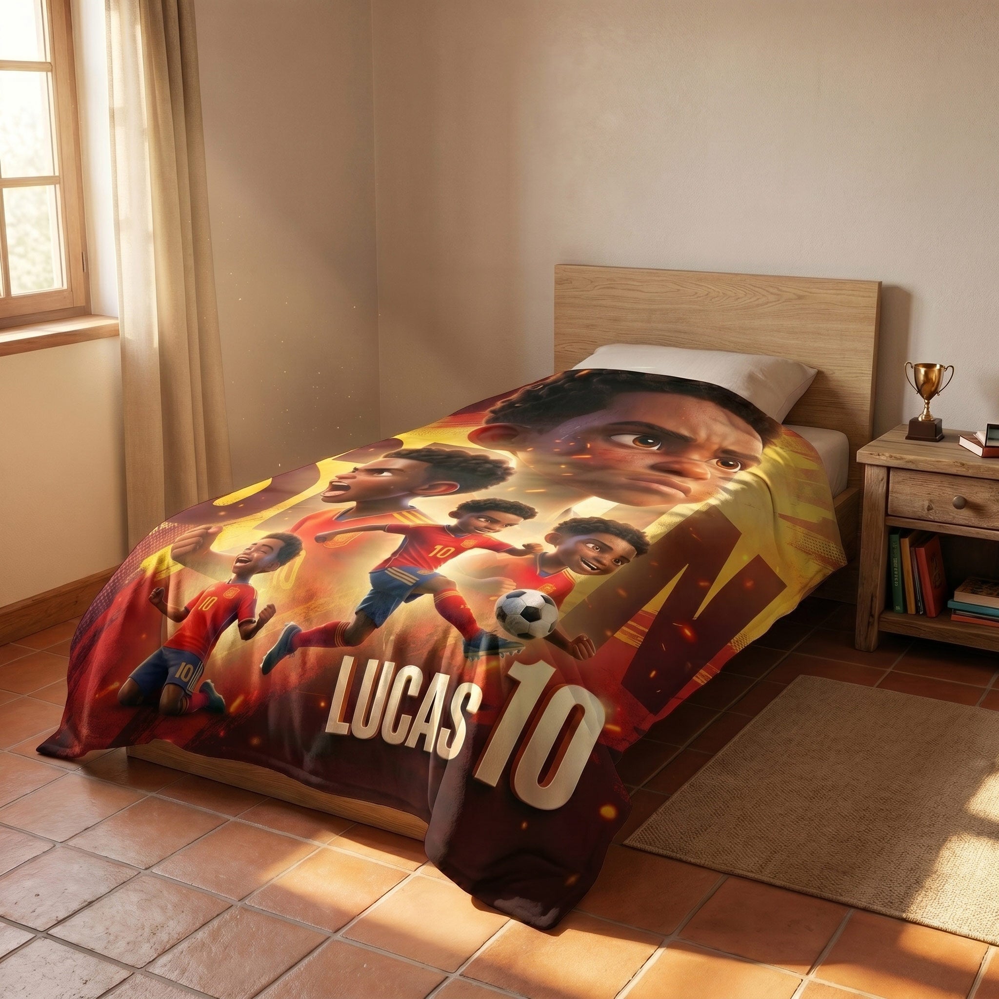 National Team Player Poster Personalised Blanket