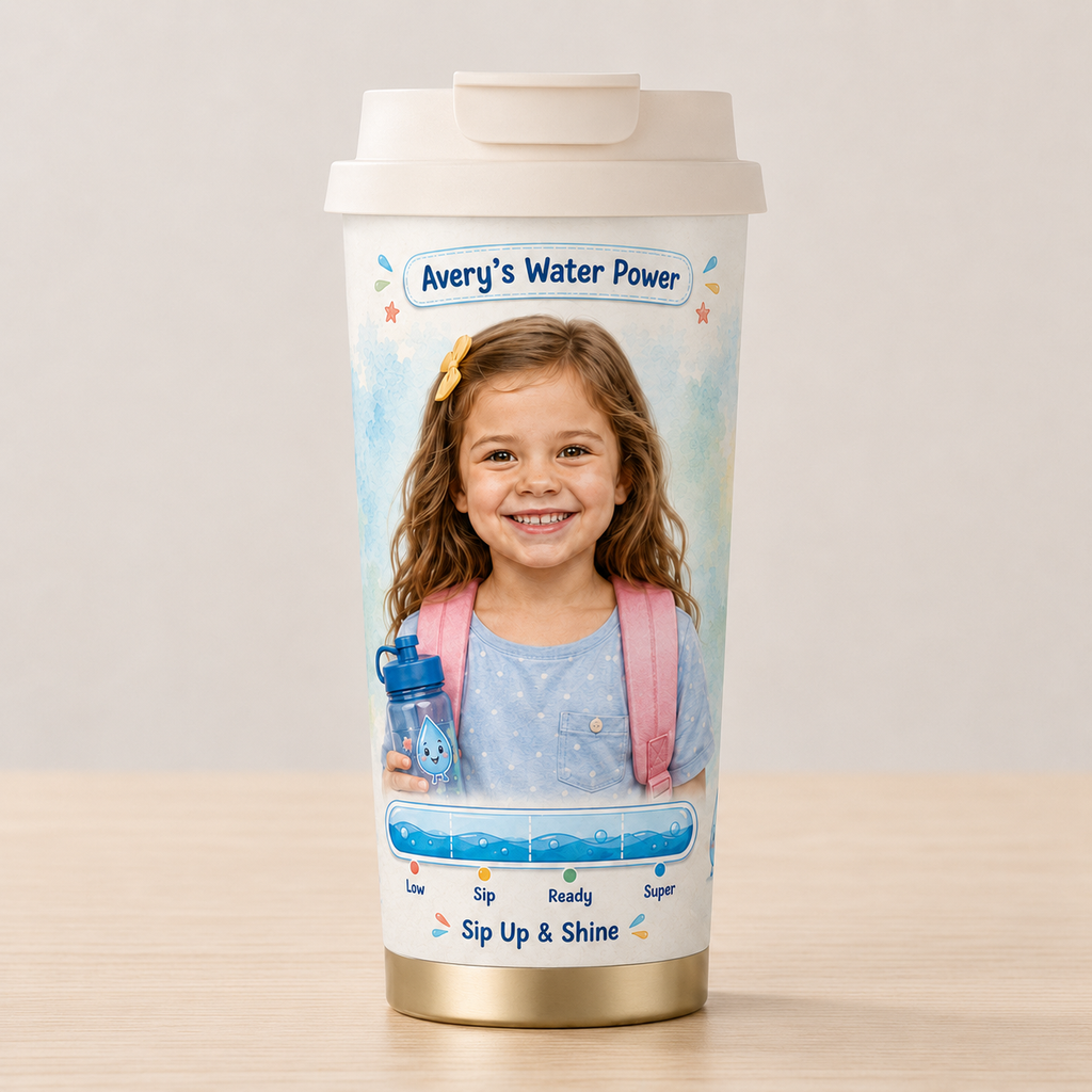 Water Power Personalised Insulated Tumbler - gallery image 3 | Personalized insulated tumbler for kids by Jolliboo