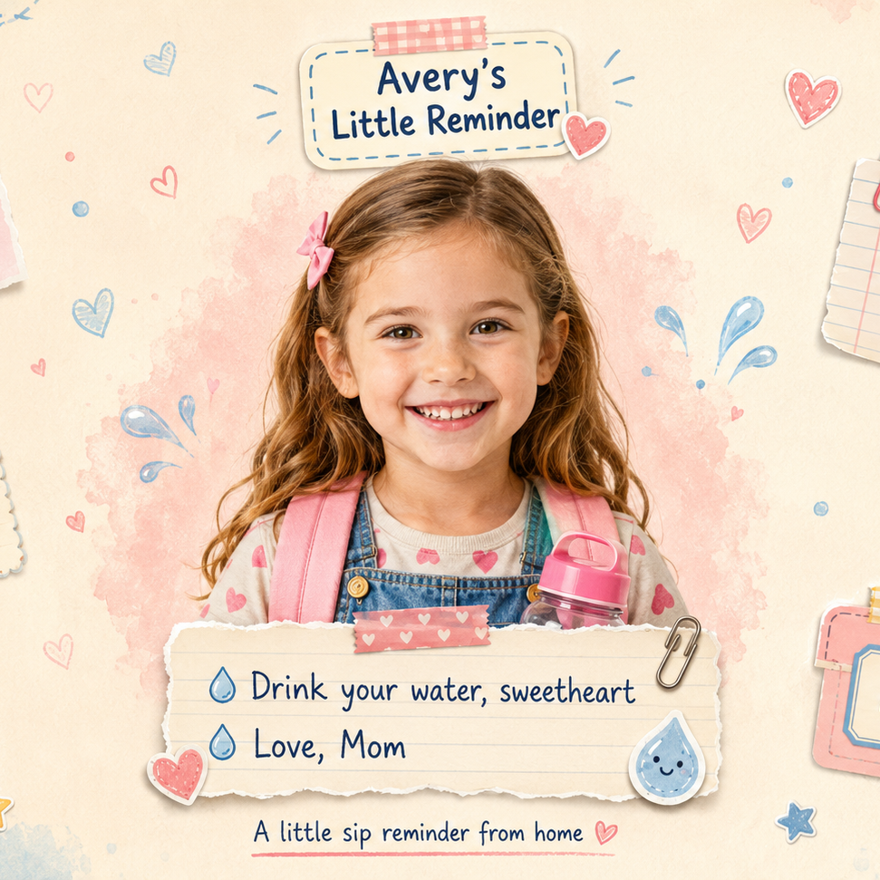 Little Reminder Personalised Insulated Tumbler - personalized kids tumbler artwork | Jolliboo