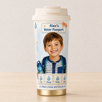 Water Passport Personalised Insulated Tumbler - gallery image 6 | Personalized insulated tumbler for kids by Jolliboo