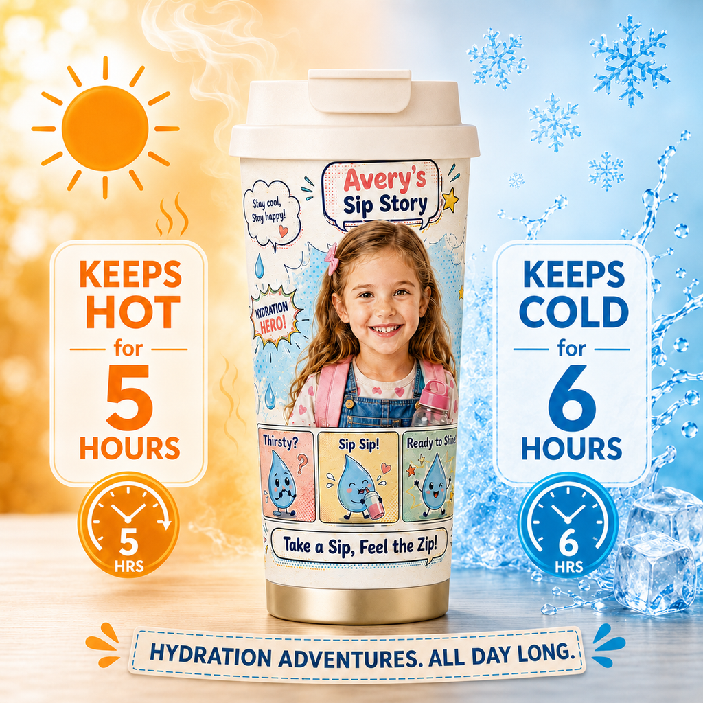 Sip Story Personalised Insulated Tumbler - gallery image 7 | Personalized insulated tumbler for kids by Jolliboo