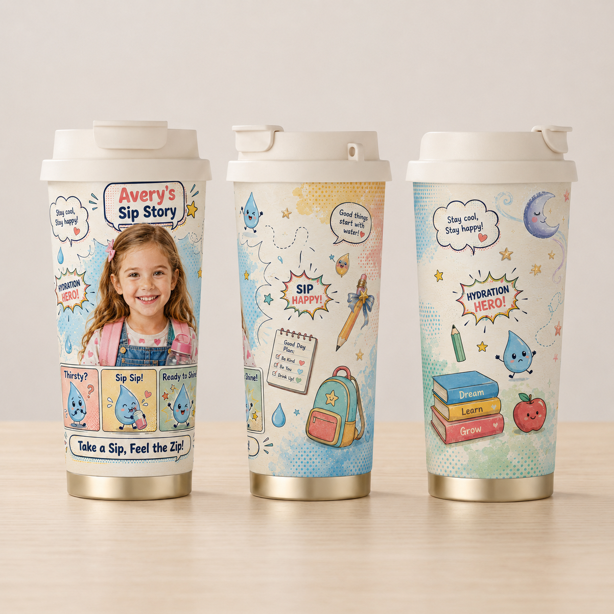 Sip Story Personalised Insulated Tumbler - gallery image 8 | Personalized insulated tumbler for kids by Jolliboo