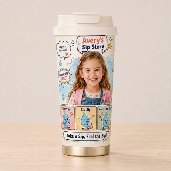 Sip Story Personalised Insulated Tumbler - gallery image 9 | Personalized insulated tumbler for kids by Jolliboo