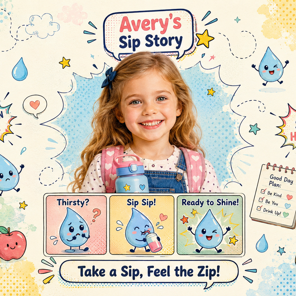 Sip Story Personalised Insulated Tumbler - personalized kids tumbler artwork | Jolliboo