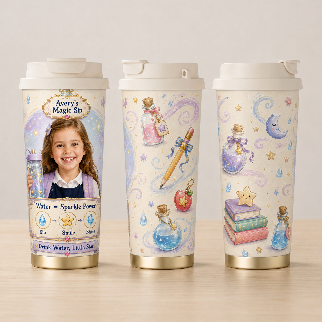 Magic Sip Personalised Insulated Tumbler - gallery image 11 | Personalized insulated tumbler for kids by Jolliboo