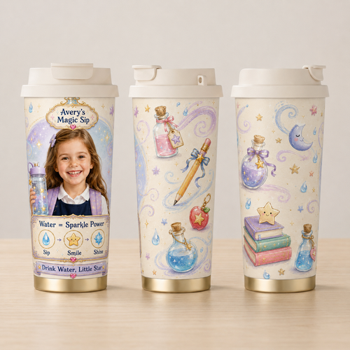 Magic Sip Personalised Insulated Tumbler - gallery image 11 | Personalized insulated tumbler for kids by Jolliboo