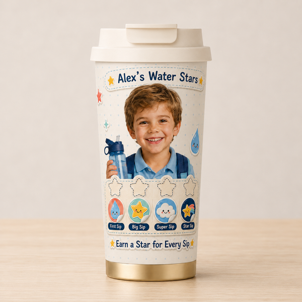 Water Stars Personalised Insulated Tumbler - gallery image 15 | Personalized insulated tumbler for kids by Jolliboo