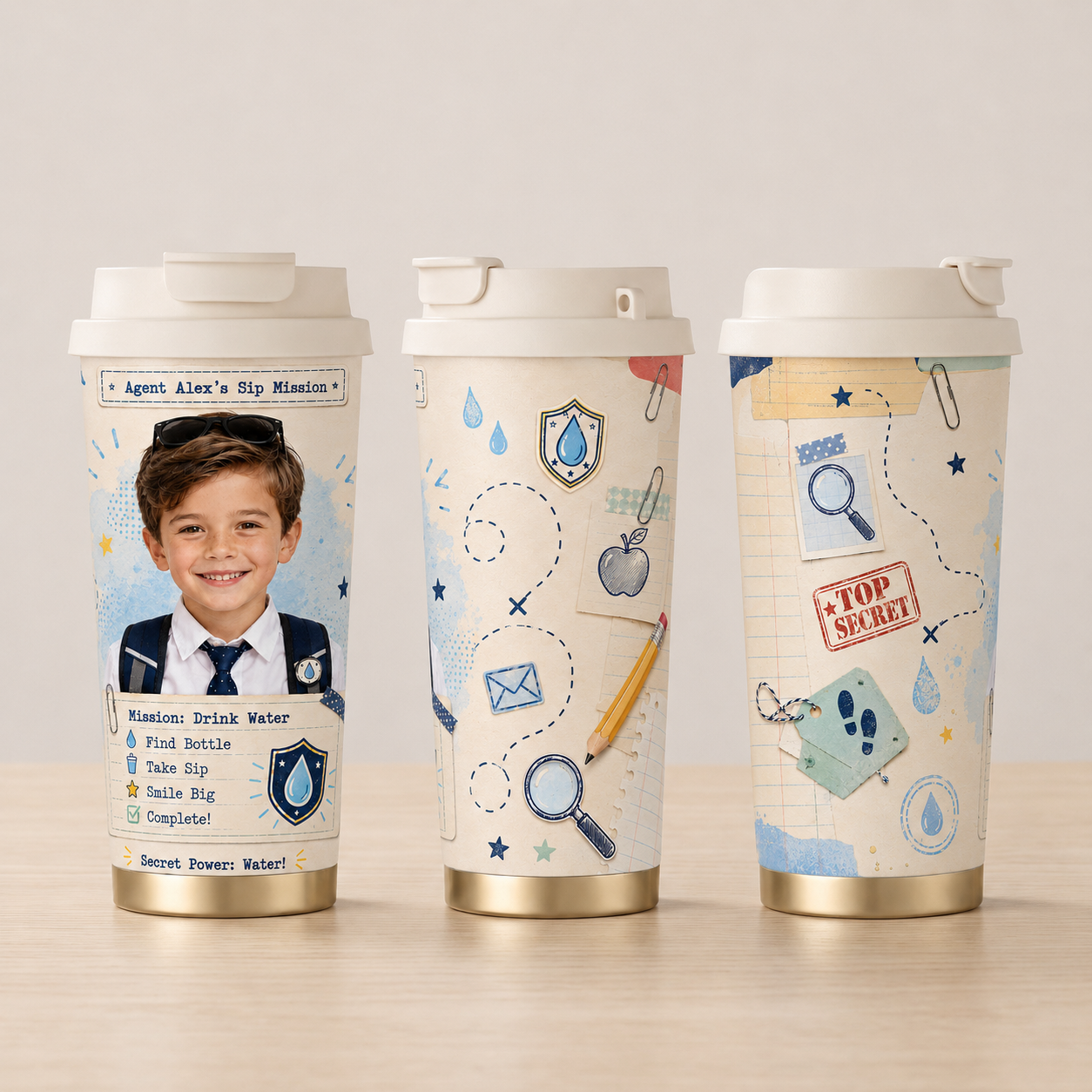 Sip Mission Personalised Insulated Tumbler - gallery image 23 | Personalized insulated tumbler for kids by Jolliboo
