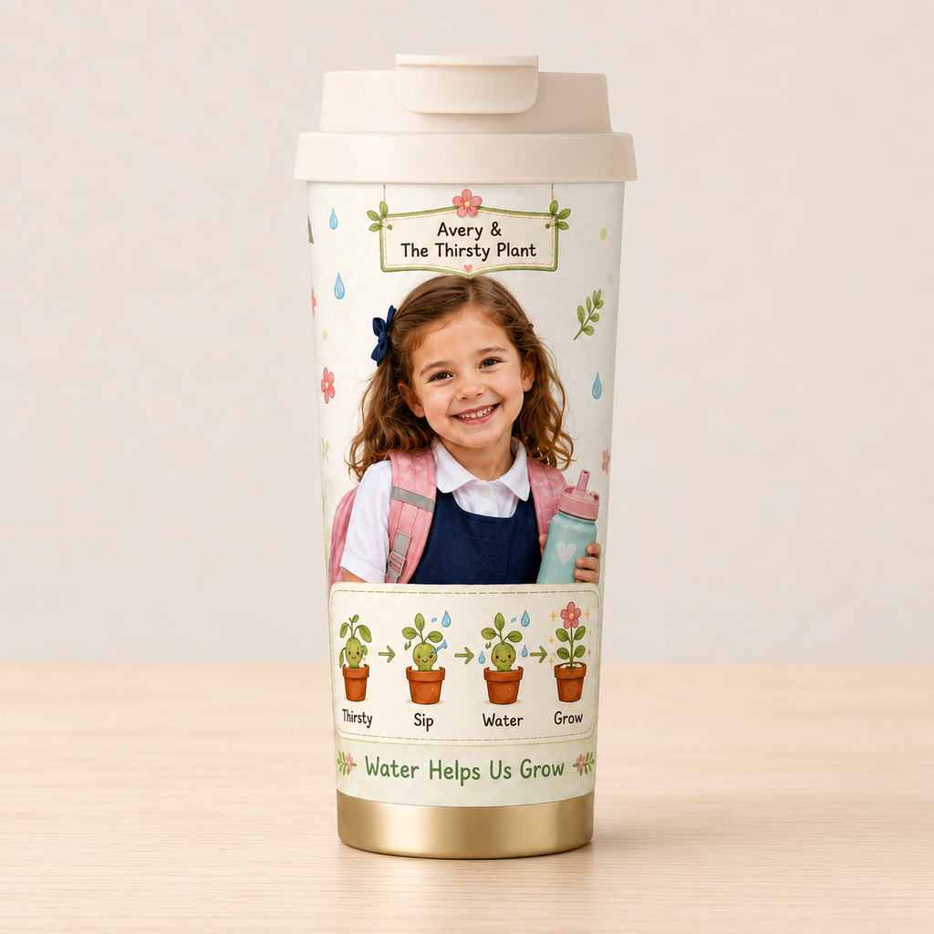 Thirsty Plant Personalised Insulated Tumbler - gallery image 27 | Personalized insulated tumbler for kids by Jolliboo